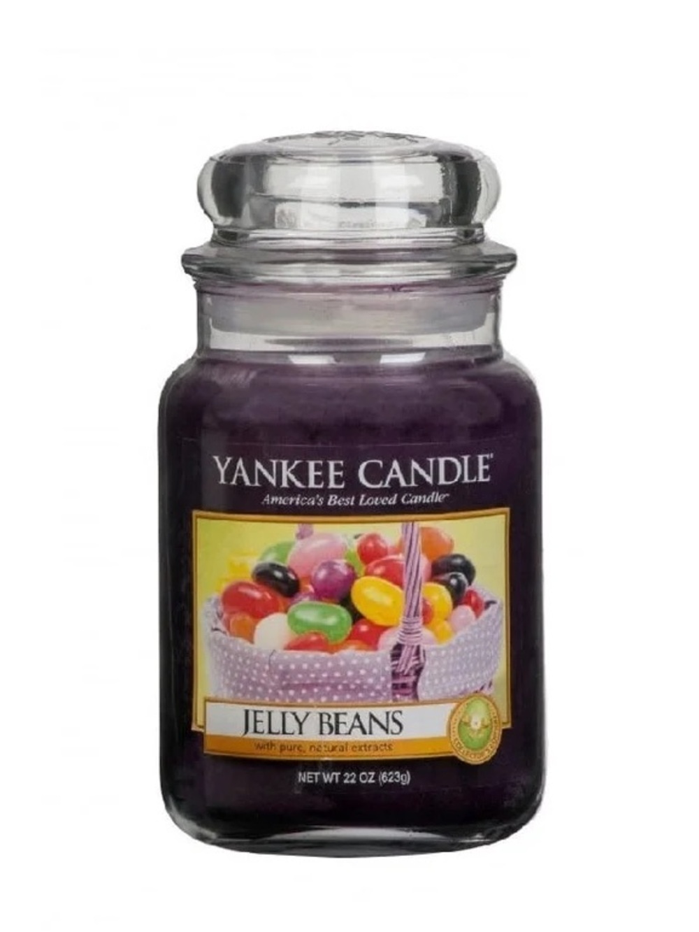 Yankee Candle NWT Easter JELLY BEANS Large Classic Glass Jar Candle 22oz